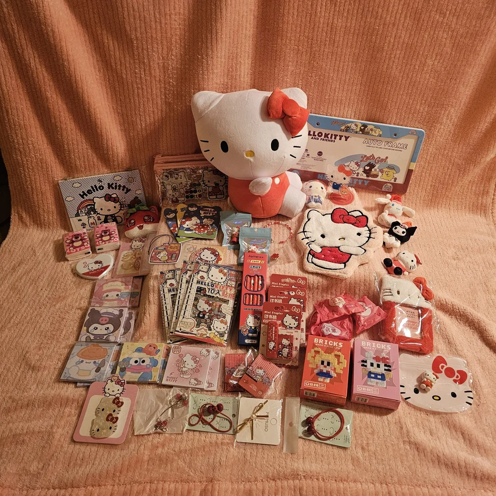 Hello Kitty Plush and Red Sanrio Set HK Gift Bundle Easter Mystery Surprise